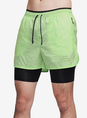 Nike/耐克正品2025男士运动梭织透气跑步二合一短裤FB8545-337