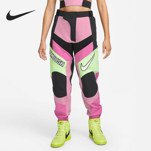 Nike/耐克正品AMBUSH女士休闲运动拼接摩托时尚长裤CW8001-623