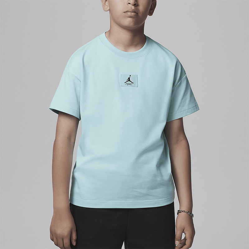 Nike/耐克正品JORDAN大童贴片时尚休闲运动针织短袖T恤HQ7147-382,童装/婴儿装/亲子装,T恤,淘宝优惠券,粉丝福利购,淘宝优惠卷