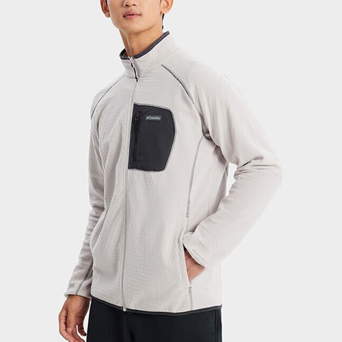 哥伦比亚男士抓绒保暖户外外套