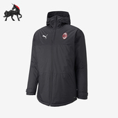 棉服764229 Puma 训练保暖连帽中长款 运动休闲男士 彪马正品