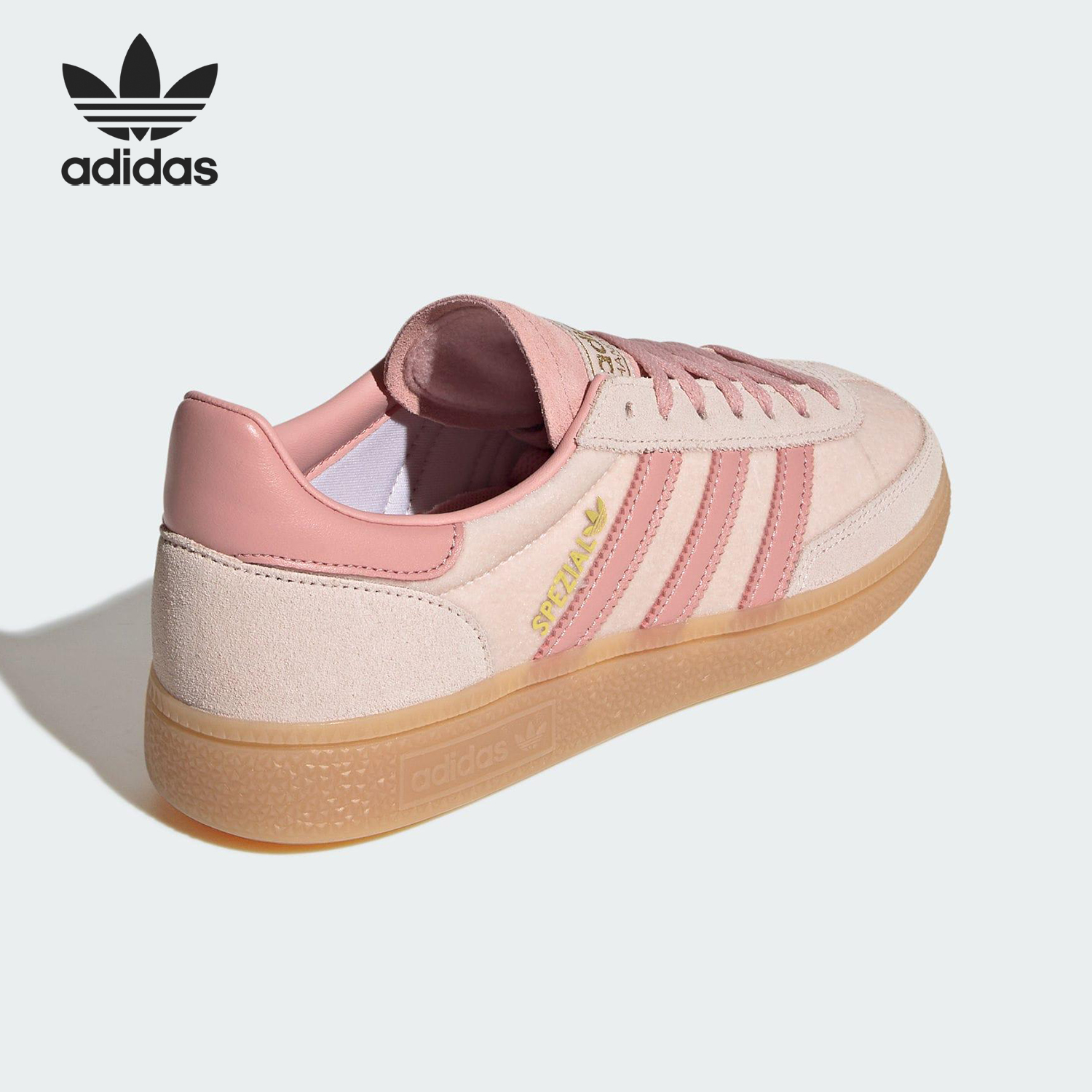Adidas/阿迪达斯正品三叶草女士运动耐磨系带低帮板鞋JR3645