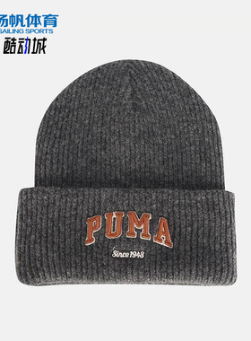 Puma/彪马正品2025年夏季男女运动保暖经典休闲针织帽027233-01