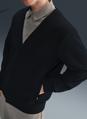 Nike/耐克正品2025男士宽松针织休闲柔软户外开衫HQ6949-010