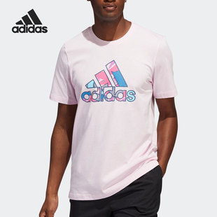 新款 Adidas 阿迪达斯正品 夏季 T恤HS4333 男子运动休闲舒适短袖