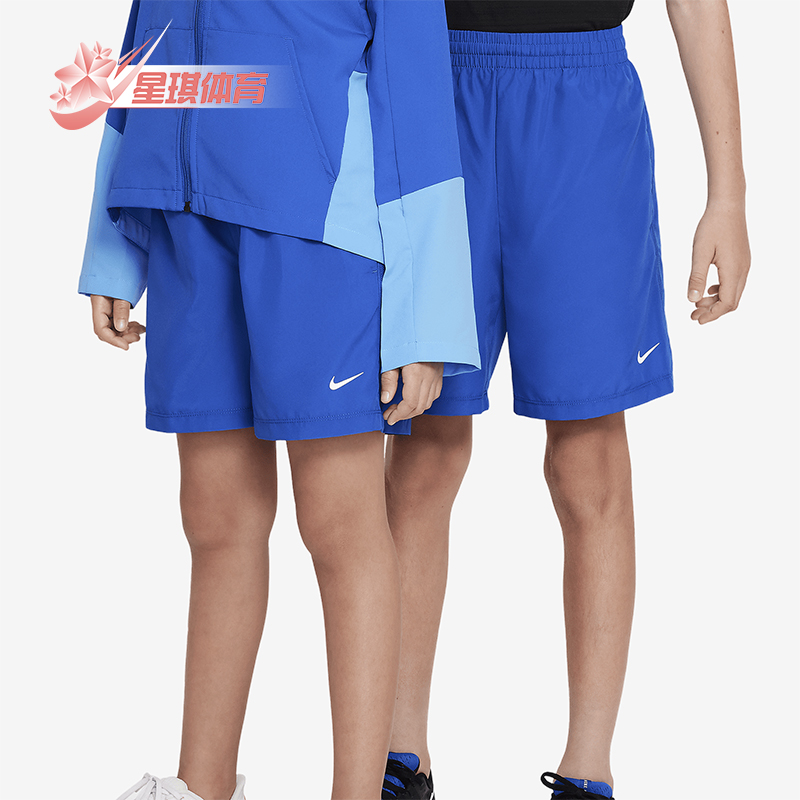 耐克大童梭织透气训练短裤
