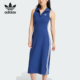 DRESS女士修身 RIB 运动翻领连衣裙IR6126 阿迪达斯正品 Adidas