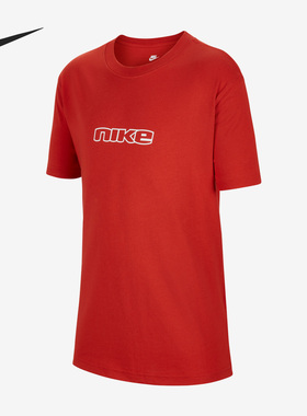 Nike/耐克正品夏季宽松易穿脱大童运动短袖T恤FQ0694-666