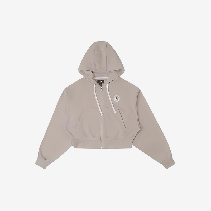 Converse/匡威正品新款女士拉链宽松针织夹克外套10027643-A01