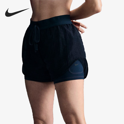 Nike/耐克正品新款女士运动跑步透气二合一短裤FV6362-478