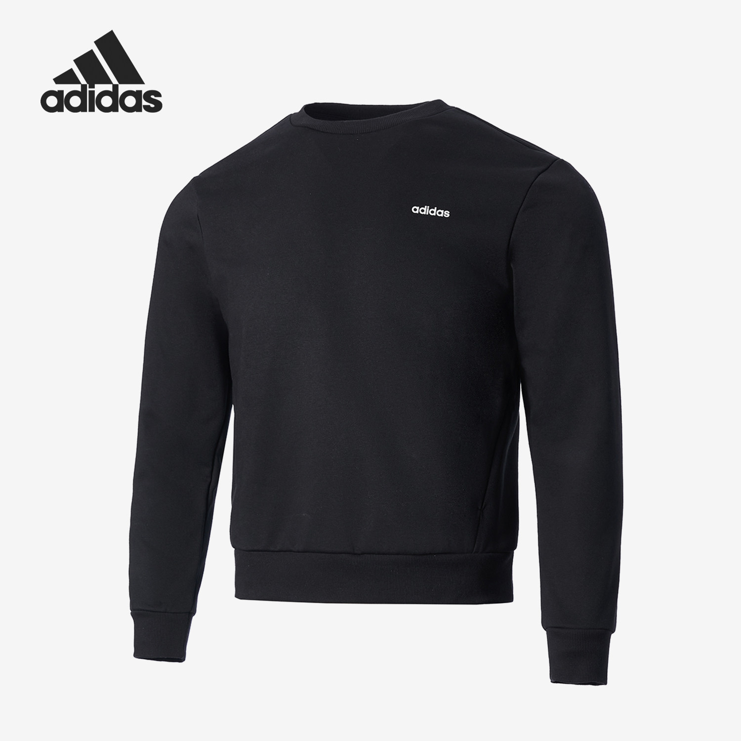 Adidas/阿迪达斯官方正品当季新款女士圆领印花字母卫衣JE3599