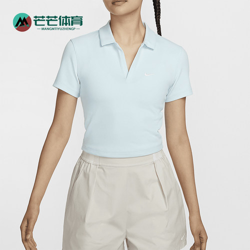 耐克女士翻领透气POLO衫