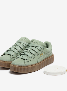 Puma/彪马正品防滑耐磨新款男女同款蕾哈娜松糕厚底板鞋396813-02