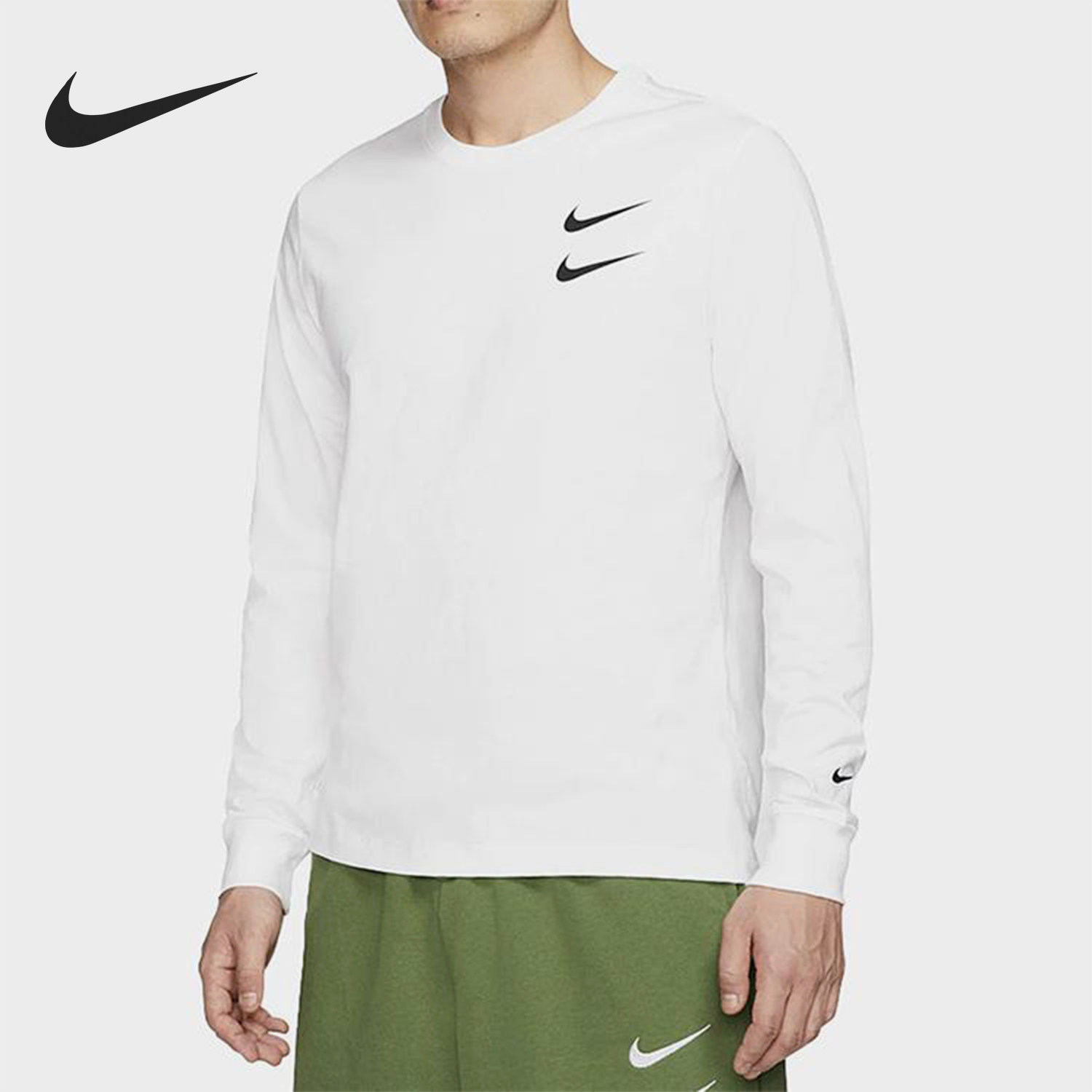 Nike/耐克官方正品春秋款男士圆领宽松休闲字母印花T恤CK2259-100