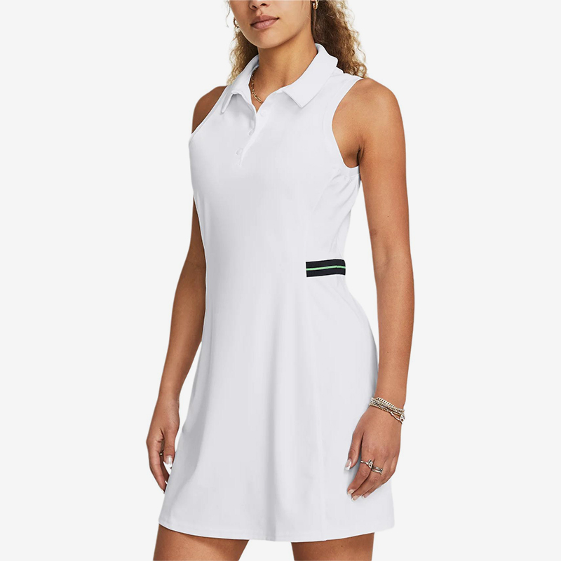 UA/安德玛正品Empower Dress女子简约休闲翻领连衣裙1382818-100