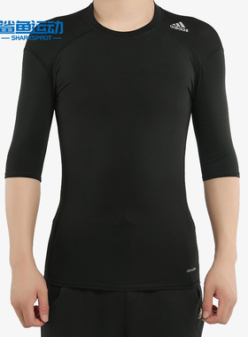 Adidas/阿迪达斯正品夏季男士简约修身经典健身短袖T恤AJ4966