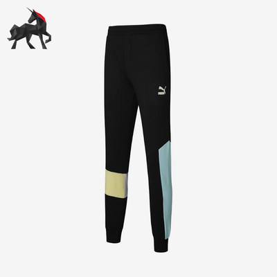 Puma/彪马正品春秋款男女同款运动拼接休闲户外束脚长裤534008-01