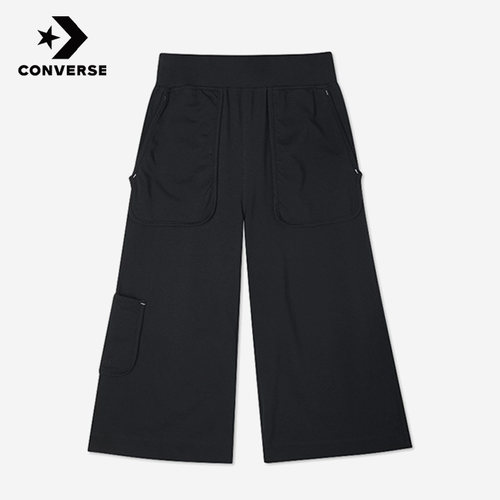 Converse匡威正品新款女子虚线运动潮流阔腿工装长裤10021453