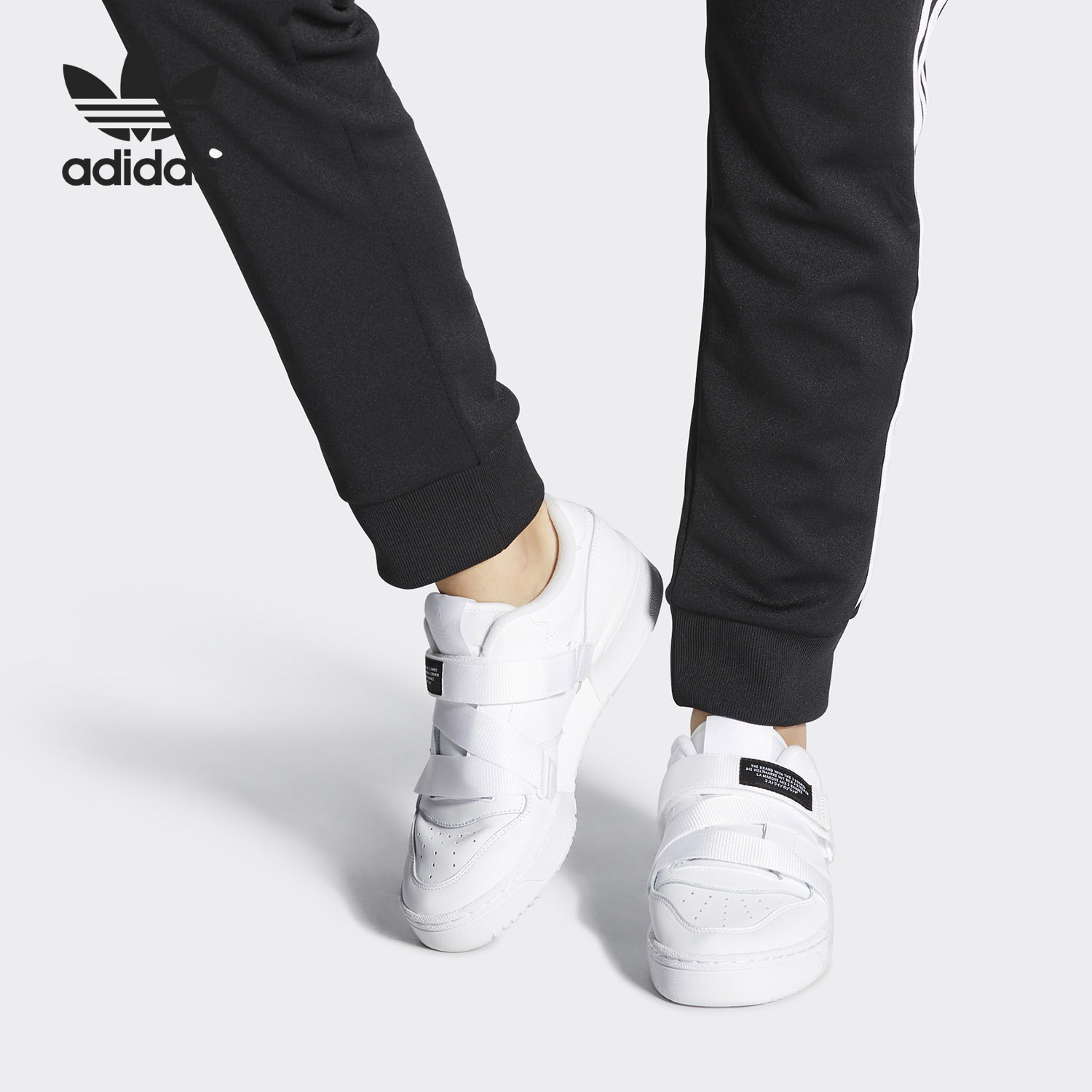 Adidas/阿迪达斯正品三叶草新款男女魔术贴复古经典运动鞋EF6428