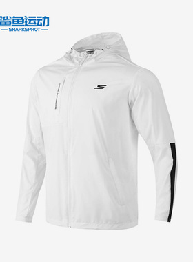 Skechers/斯凯奇正品新款梭织连帽休闲男子运动夹克P223M013-0019