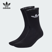 Adidas IJ5613 袜子三双装 阿迪达斯正品 三叶草男女透气训练时尚