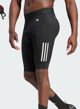 Adidas/阿迪达斯正品2026春季款男士运动经典紧身印花短裤IJ8335