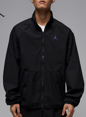 Nike/耐克正品JORDAN男士梭织双向拉链立领外套HF9886-013