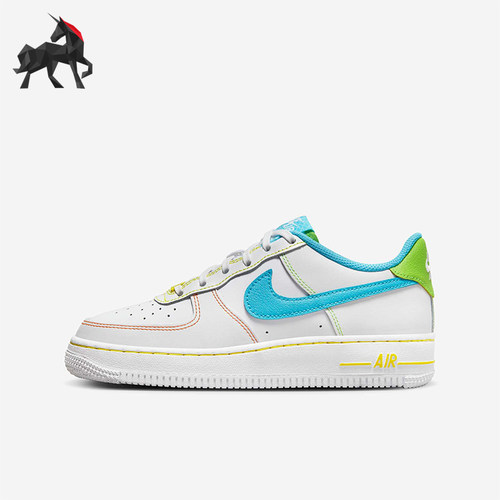Nike/耐克正品Air Force 1 GS女子大童经典低帮板鞋FJ4614-100