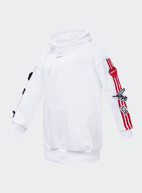 Adidas/阿迪达斯正品男女装新款黑白色情侣连帽运动服EI4443