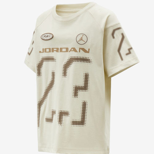 Nike耐克正品Jordan小童款日常穿搭无领设计短袖T恤JD2612-168