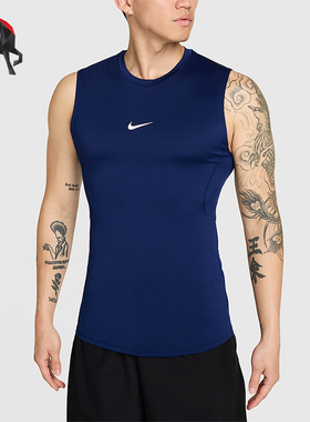 Nike/耐克正品Dri-FIT男士透气透气无袖健身背心T恤FB7915-492