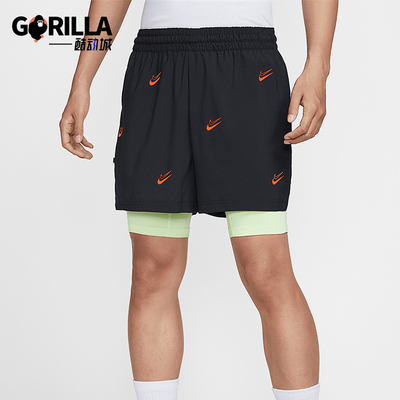 Nike/耐克正品KD DNA男士二合一篮球透气训练经典短裤HJ4216-011