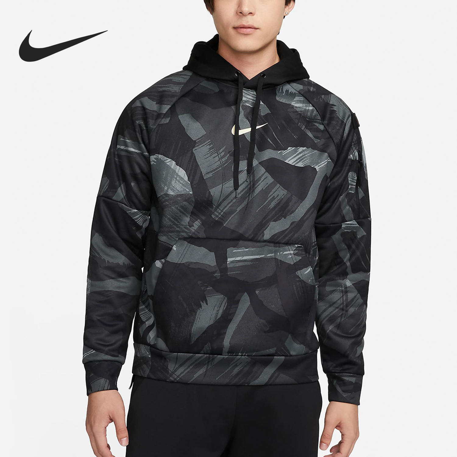 耐克男士加绒保暖连帽卫衣