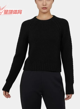 Nike/耐克正品S新款女黑色柔软亲肤保暖简约经典针织衫IF0247-010