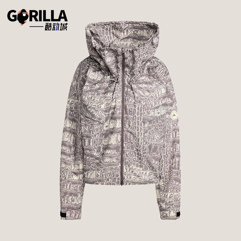 Adidas/阿迪达斯正品ITEM JKTP女士印花保暖宽松梭织外套JX9360