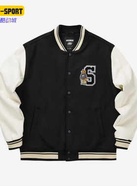 Skechers/斯凯奇正品秋男子爆笑怪兽系列运动休闲棉外套 L422M043