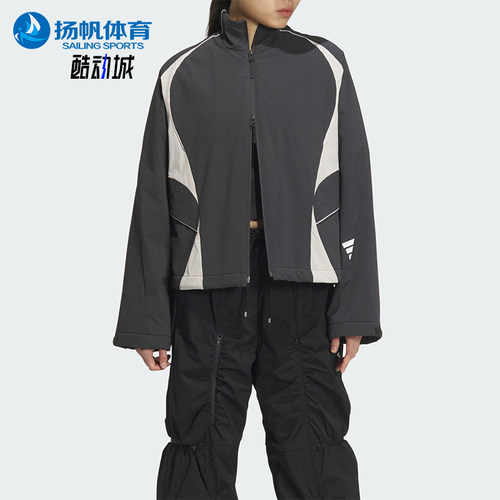 Adidas/阿迪达斯正品FUSTL WV JKT女士经典立领宽松外套JY8062
