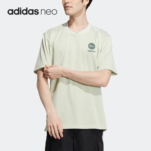 Adidas/阿迪达斯正品NEO新款男子运动休闲简约短袖T恤2046