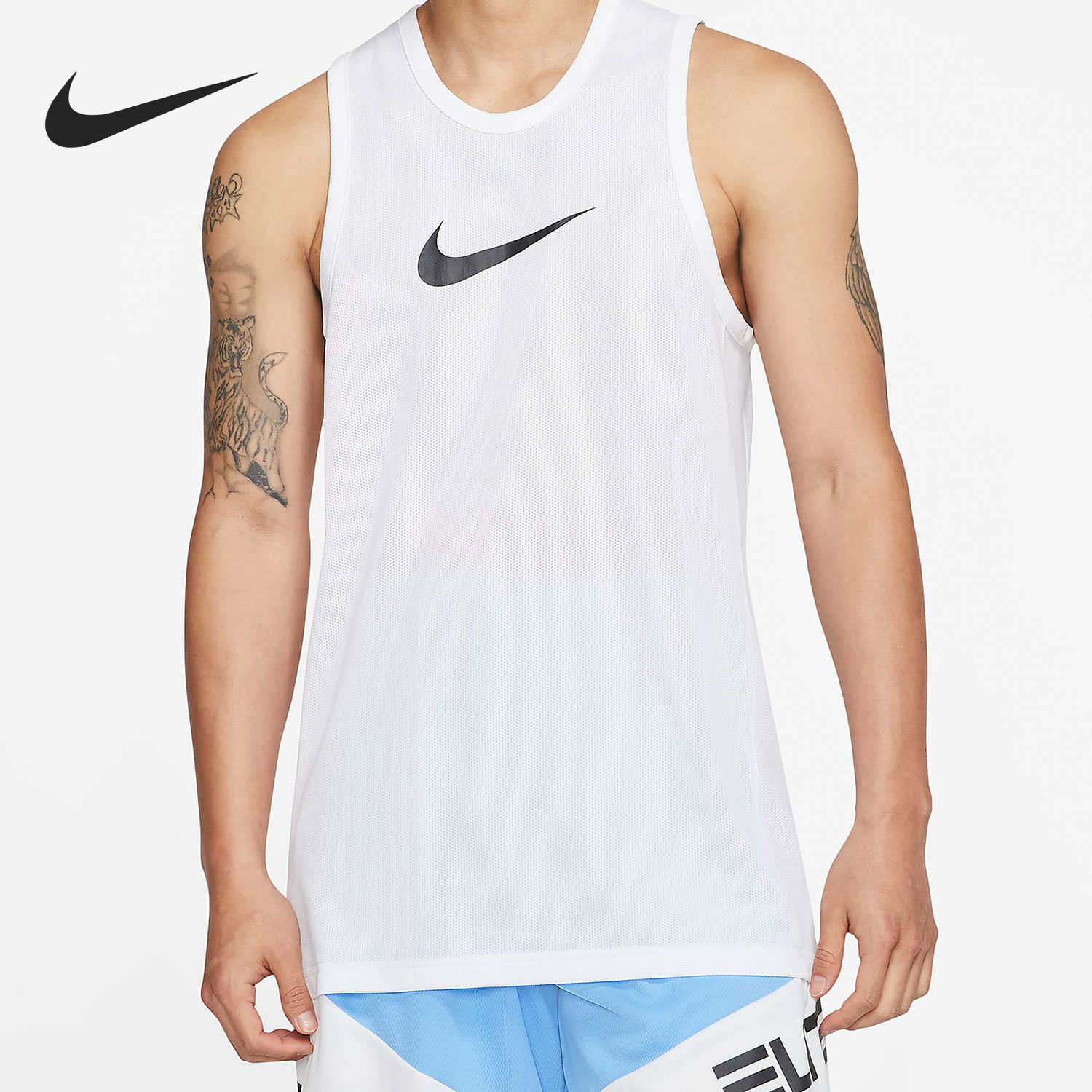 Nike/耐克官方正品夏季新款男子篮球运动训练无袖背心BV9388-100