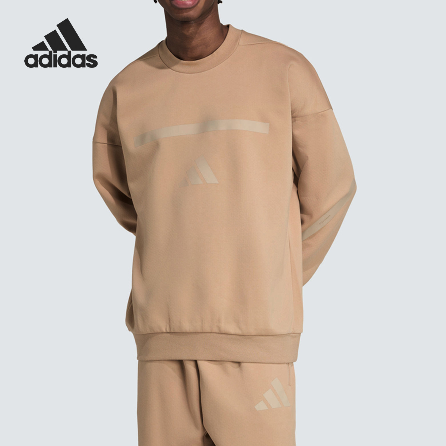 Adidas/阿迪达斯官方正品春秋款男士长袖宽松圆领宽松卫衣JW4750