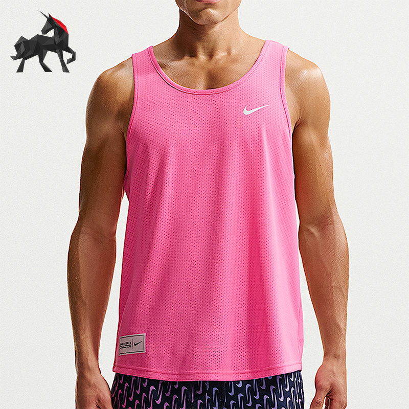 Nike/耐克正品夏季男士休闲无袖运动健身透气背心T恤HV7073-649