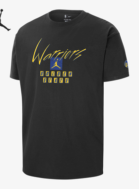 Nike/耐克正品Jordan男子金州勇士队宽松运动短袖T恤FN1065