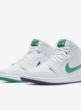 Nike/耐克正品男士皮革减震防滑中帮复古篮球鞋CW5853-100