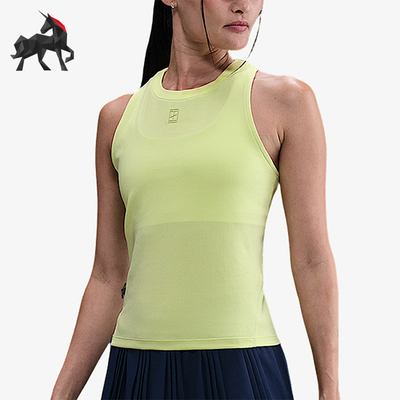 Nike/耐克正品NikeCourt女士透气网球修身无袖背心T恤FZ6658-736