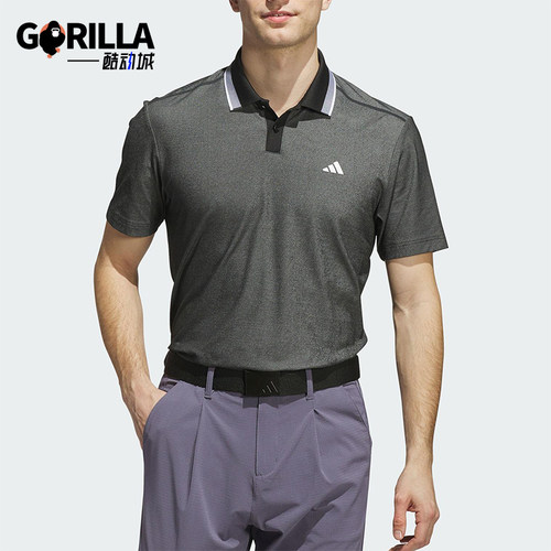 Adidas/阿迪达斯正品2025夏季款男士透气比赛高尔夫POLO衫JL5384