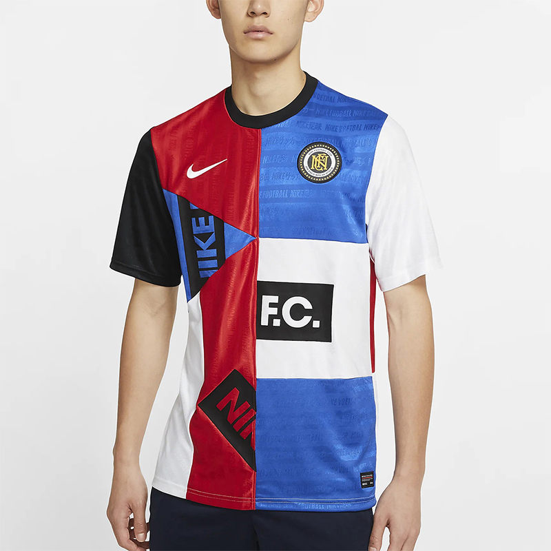 Nike/耐克正品F.C.男士圆领足球训练透气运动短袖T恤CJ2490-480