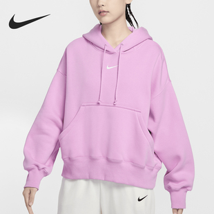 新款 Nike 耐克正品 秋季 632 女士针织宽松加绒保暖卫衣DQ5859