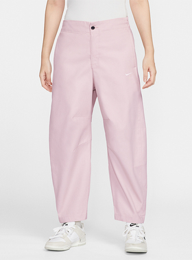 Nike/耐克正品2025女士刺绣时尚宽松梭织休闲九分裤HV2087-667