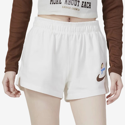 耐克女士宽松透气针织短裤