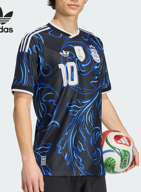 Adidas/阿迪达斯正品三叶草男士透气复古图案训练短袖T恤KH3935